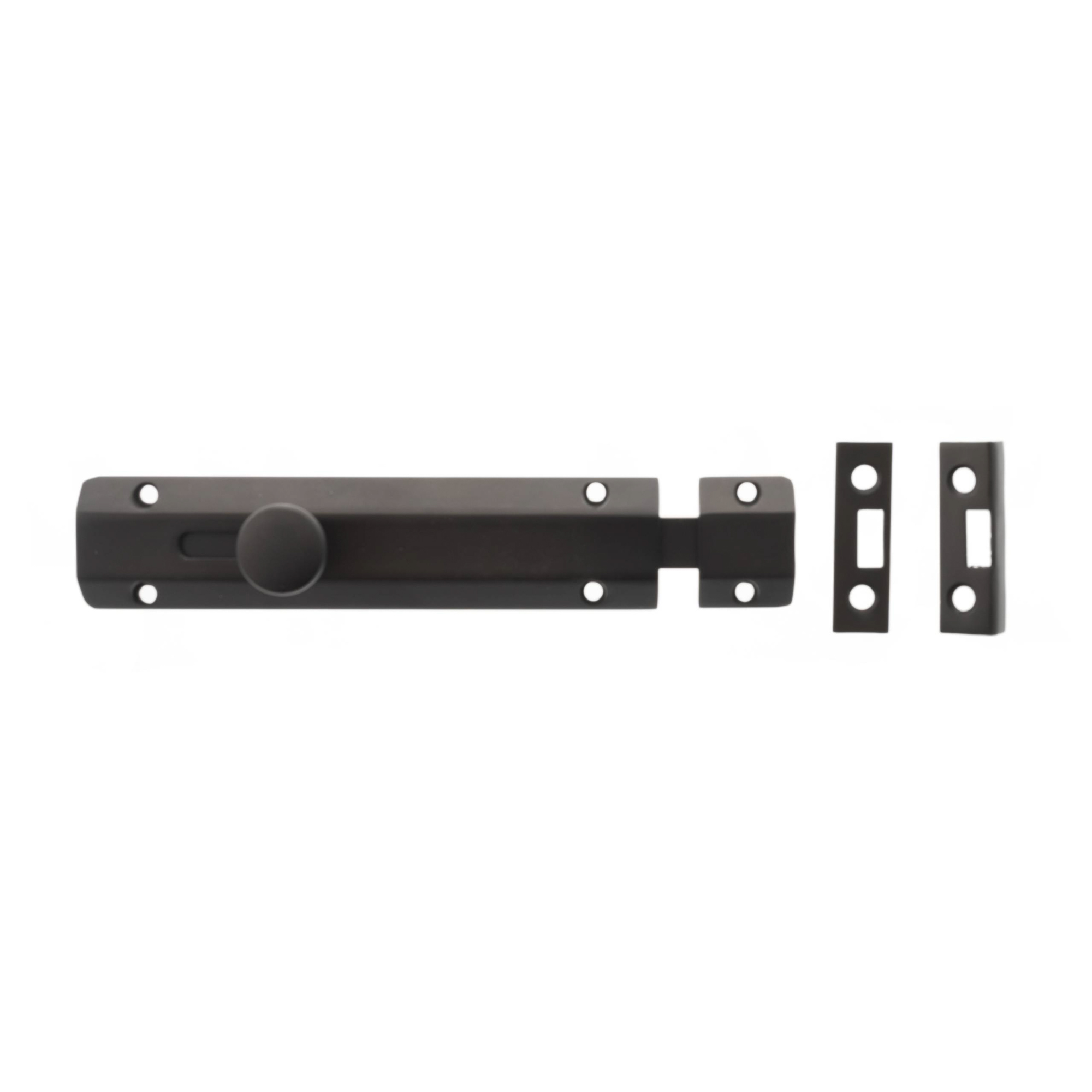 ASB6UDB Atlantic Solid Brass Surface Door Bolt 6" - Urban Dark Bronze