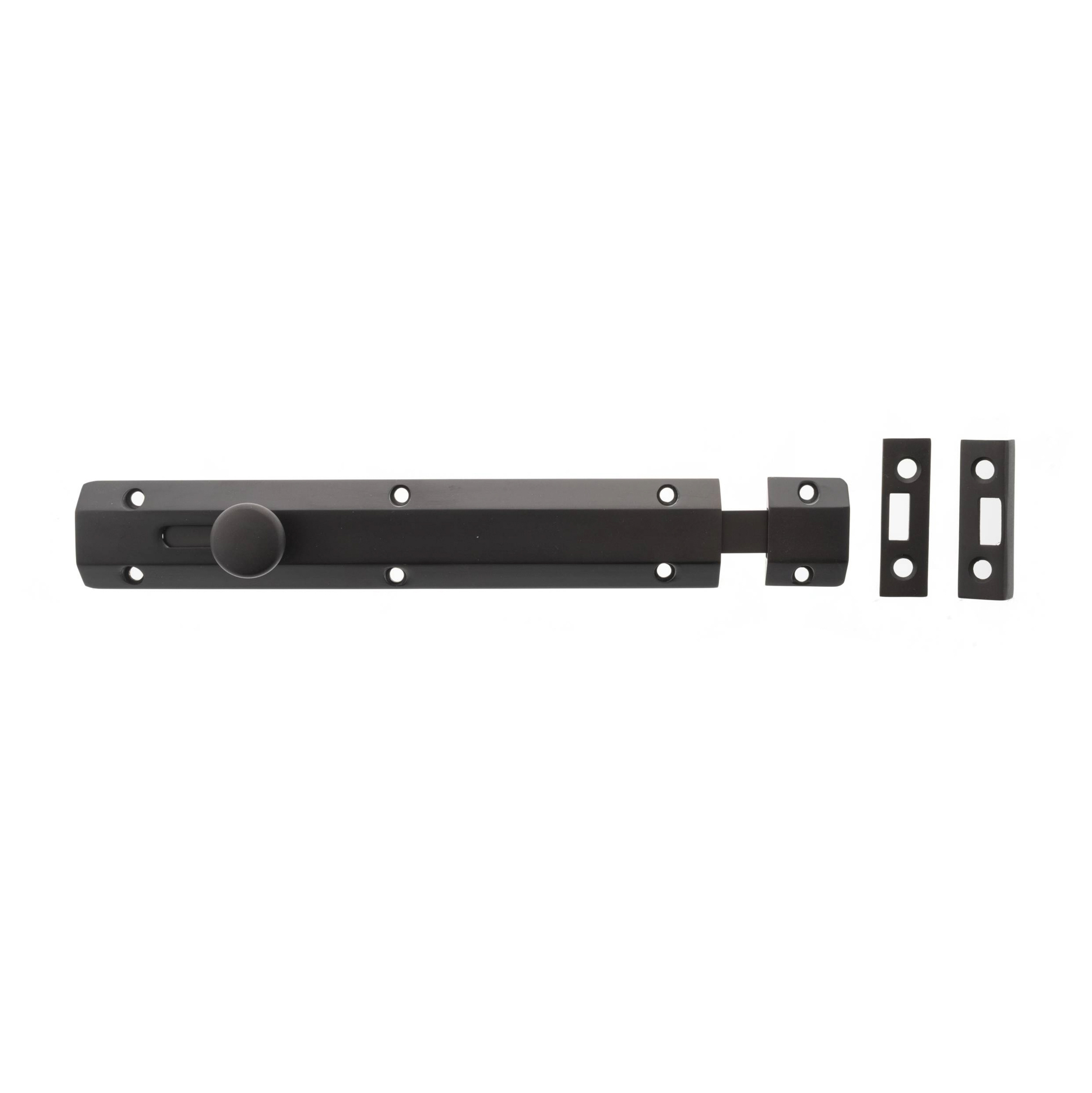 ASB8UDB Atlantic Solid Brass Surface Door Bolt 8" - Urban Dark Bronze