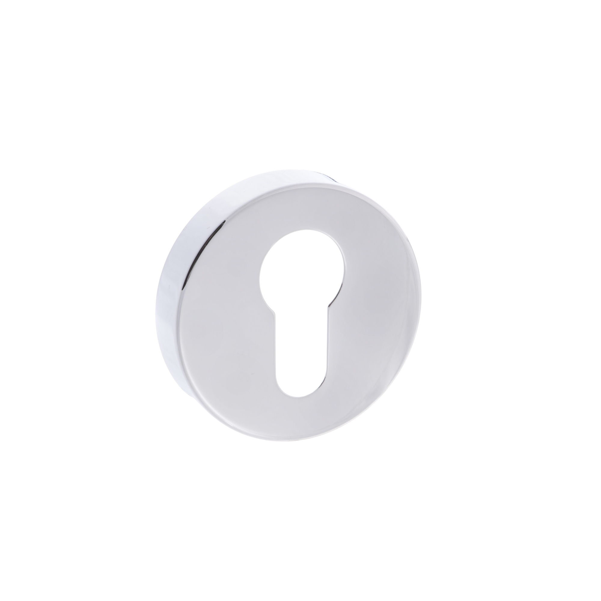 FMREPC Forme Euro Escutcheons on Minimal Round Rose - Polished Chrome