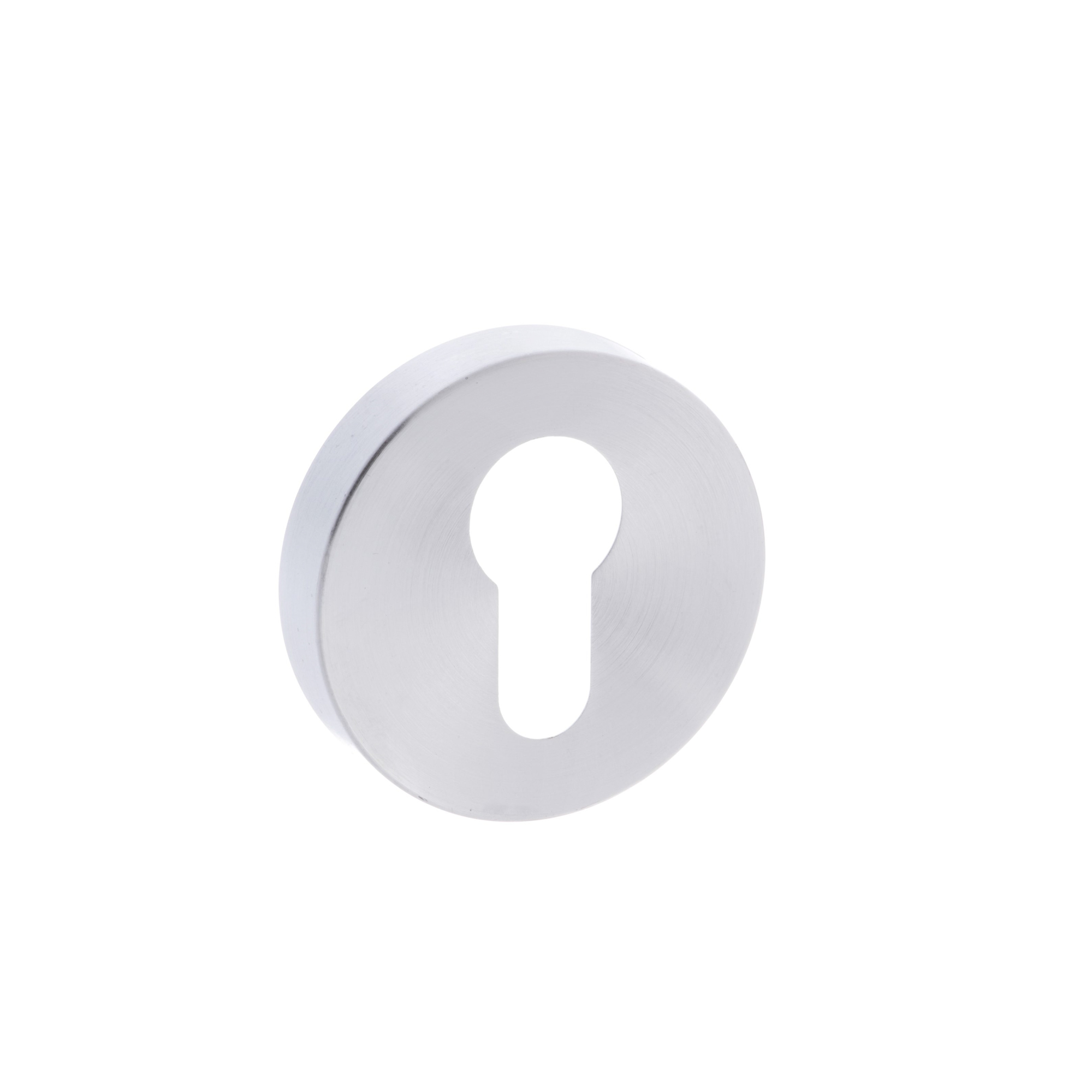 FMRESC Forme Euro Escutcheons on Minimal Round Rose - Satin Chrome