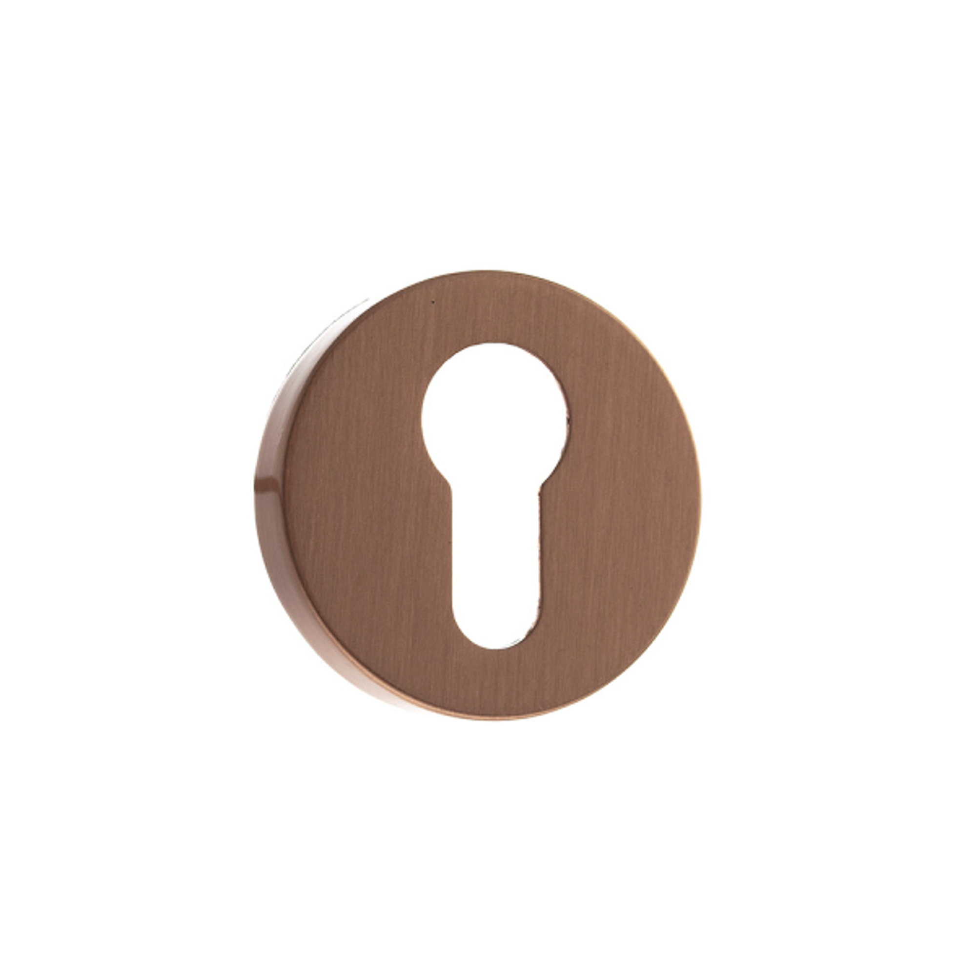 FMREUSC Forme Euro Escutcheons on Minimal Round Rose - Urban Satin Copper