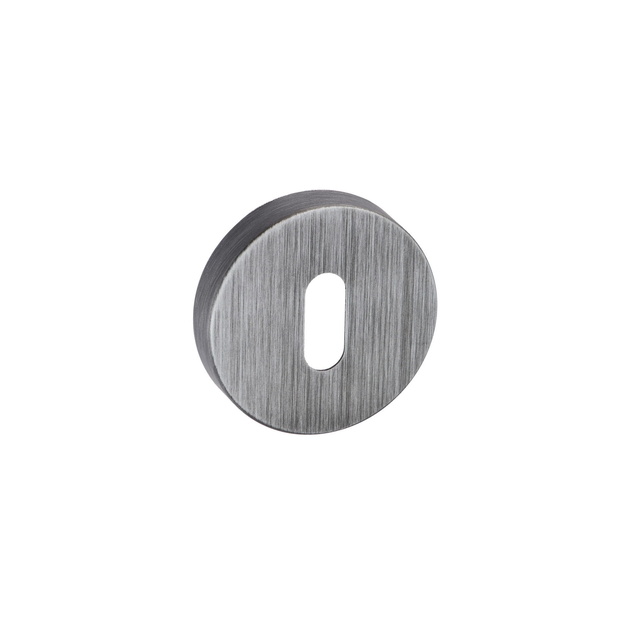 FMRKUG Forme Key Escutcheons on Minimal Round Rose - Urban Graphite
