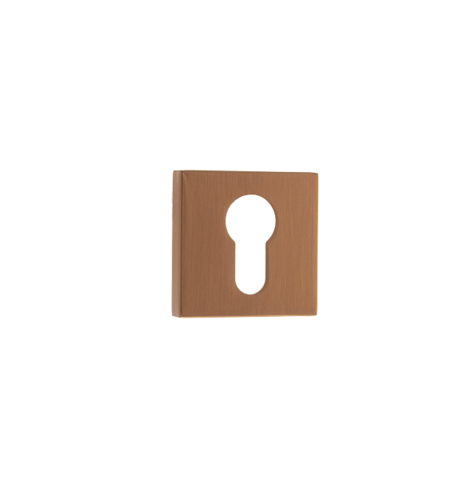 FMSEUSC Forme Euro Escutcheons on Minimal Square Rose - Urban Satin Copper