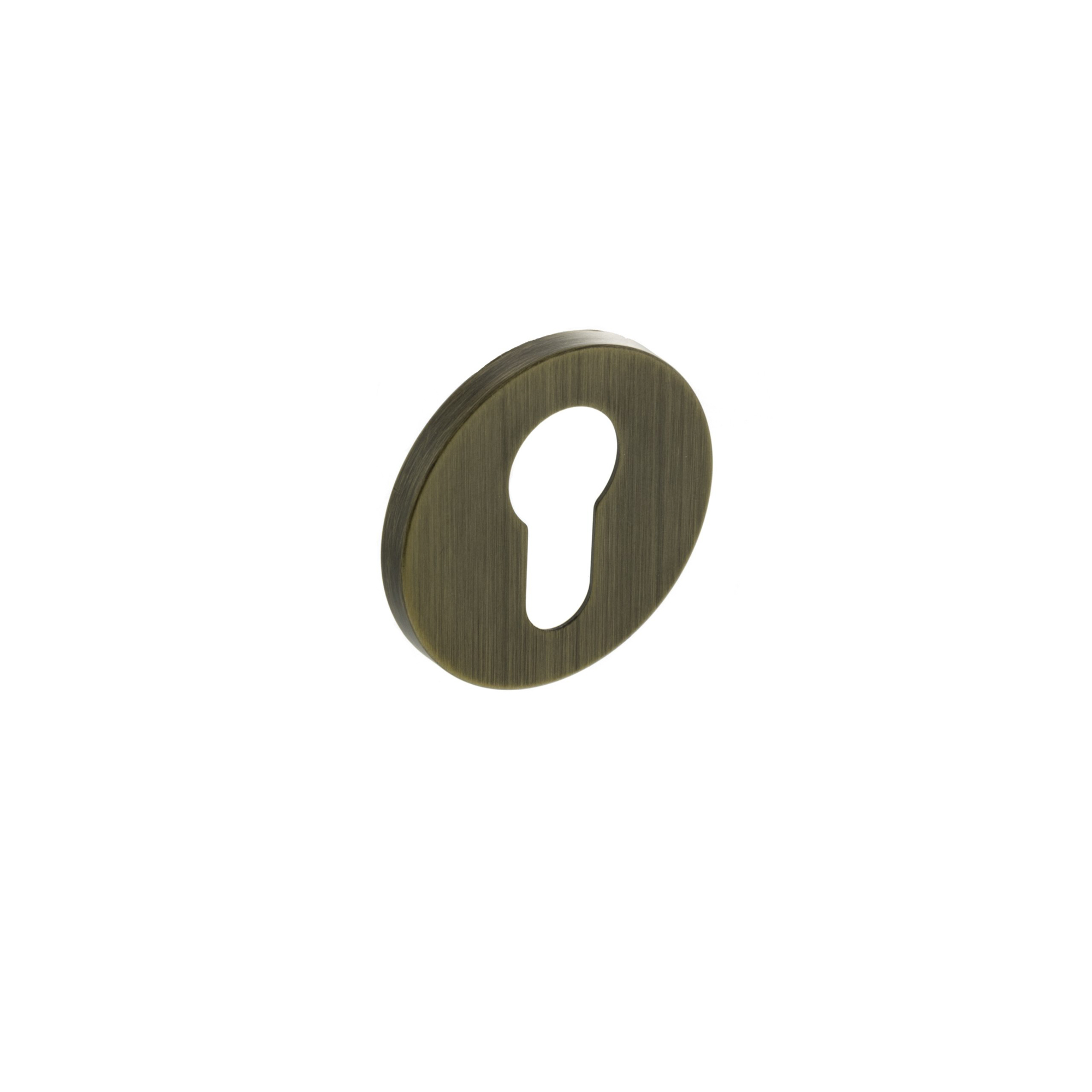 MHSREYB Millhouse Brass Euro Escutcheons on 5mm Slimline Round Rose - Yester Bronze