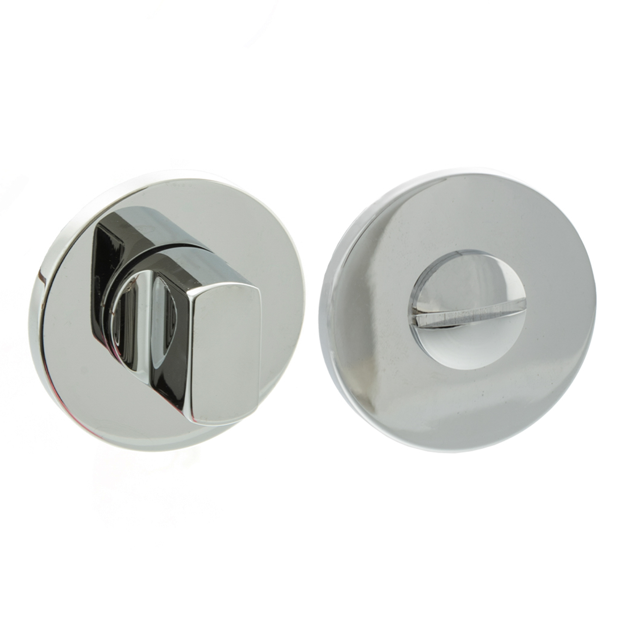 MHSRWCPC Millhouse Brass WC Turn and Release on 5mm Slimline Round Rose - Polished Chrome