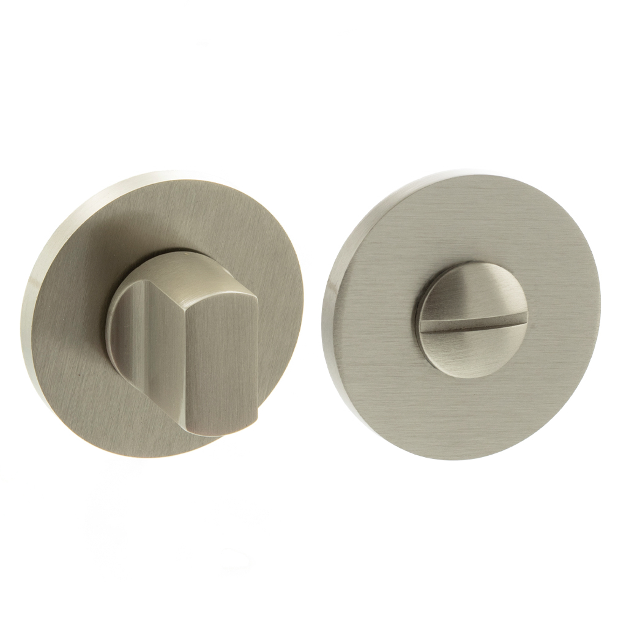 MHSRWCSN Millhouse Brass WC Turn and Release on 5mm Slimline Round Rose - Satin Nickel