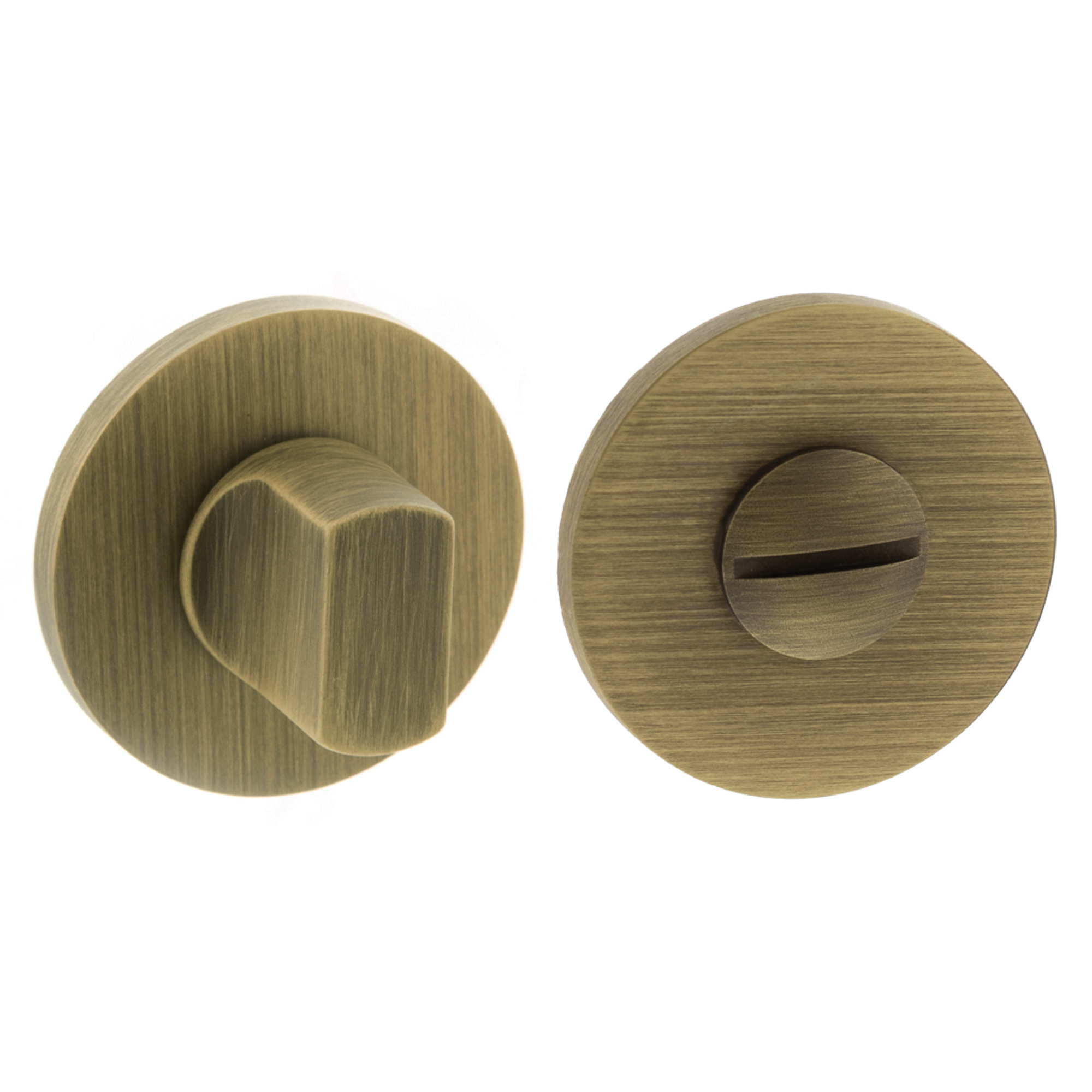 MHSRWCYB Millhouse Brass WC Turn and Release on 5mm Slimline Round Rose - Yester Bronze