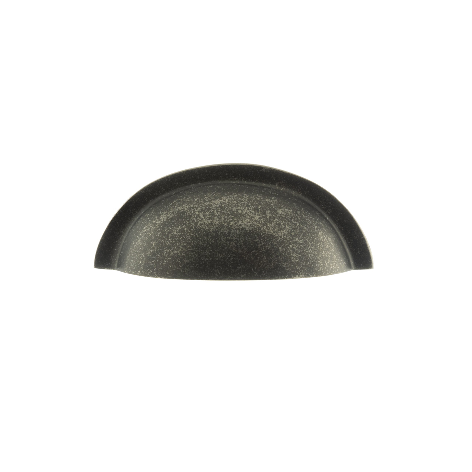 OEC1176DS Old English Winchester Solid Brass Cabinet Cup Pull on Concealed Fix - Distressed Silver