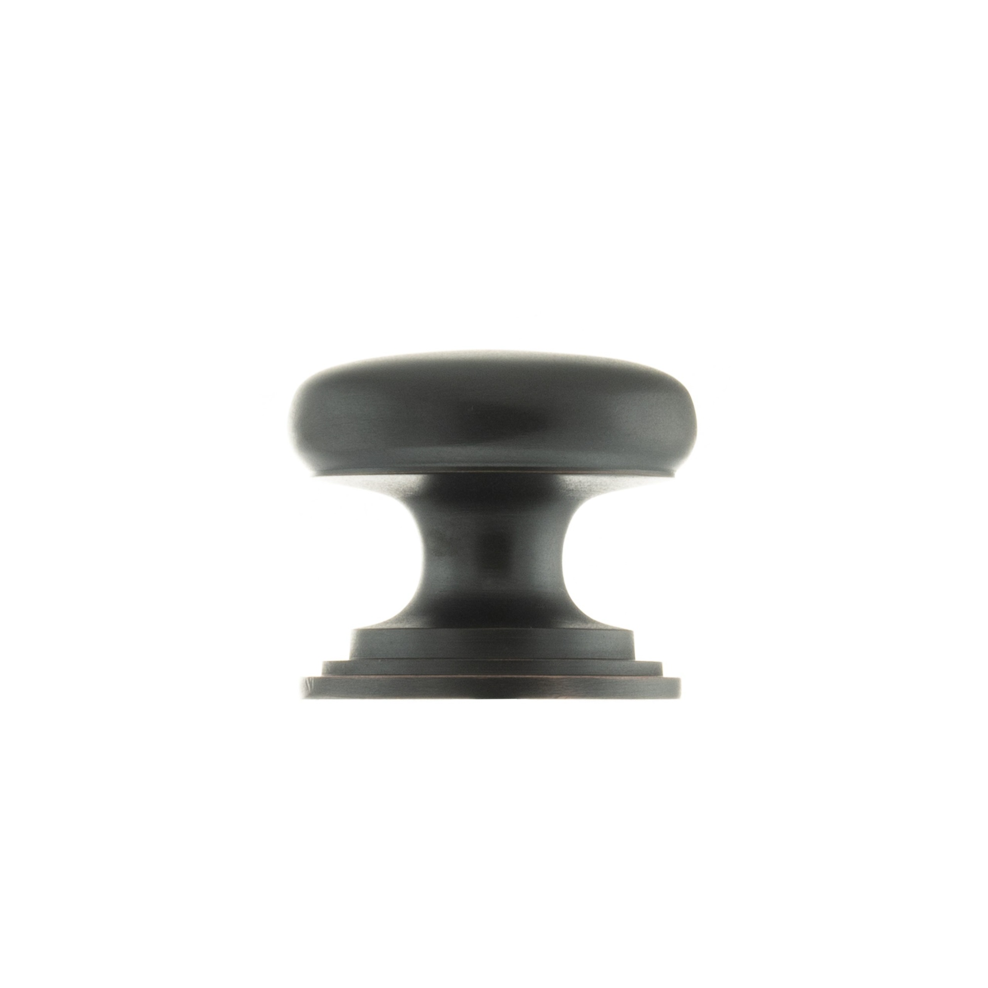 OEC1232AC Old English Lincoln Solid Brass Victorian Knob 32mm on Concealed Fix - Antique Copper
