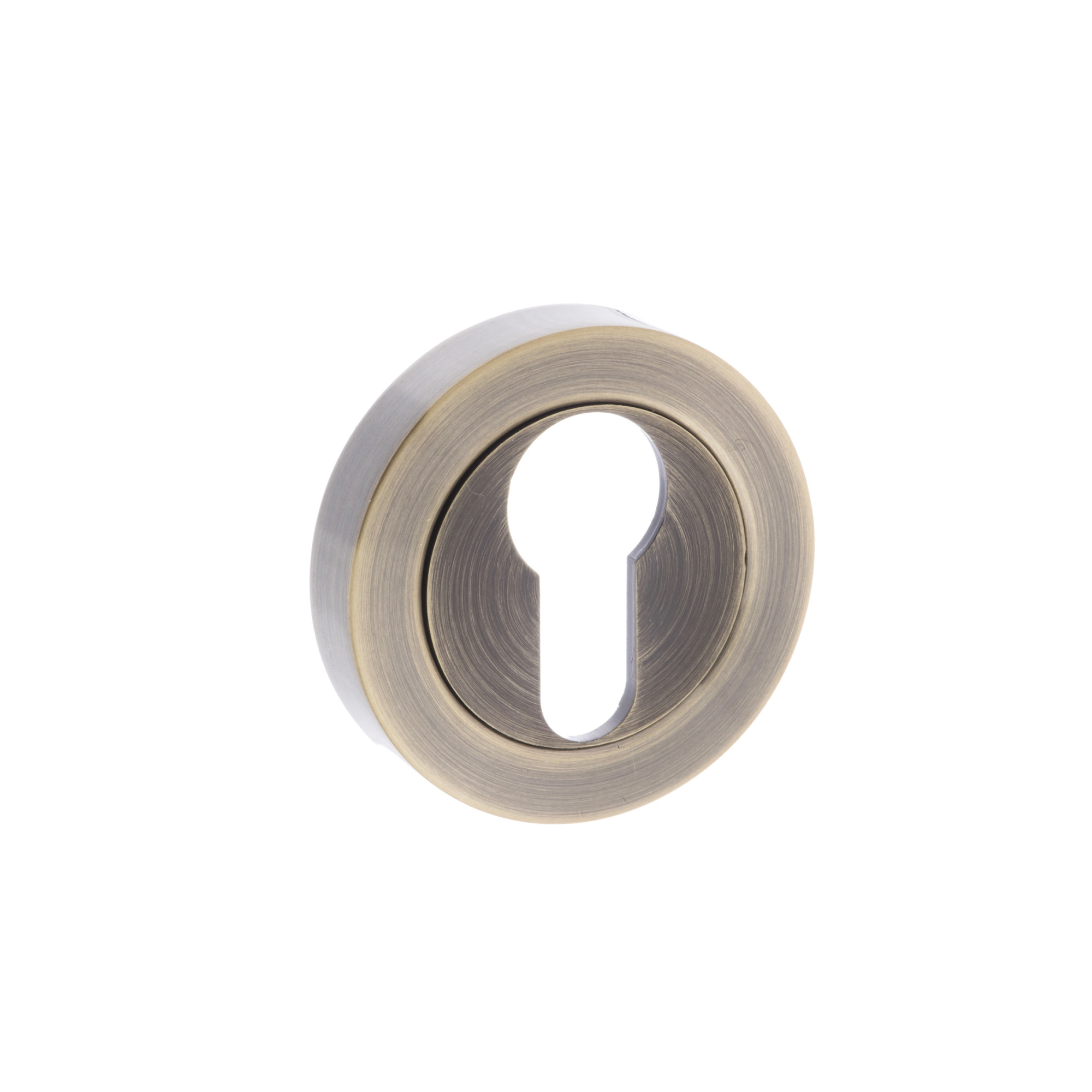 OEESCEAB Old English Euro Escutcheons - Antique Brass