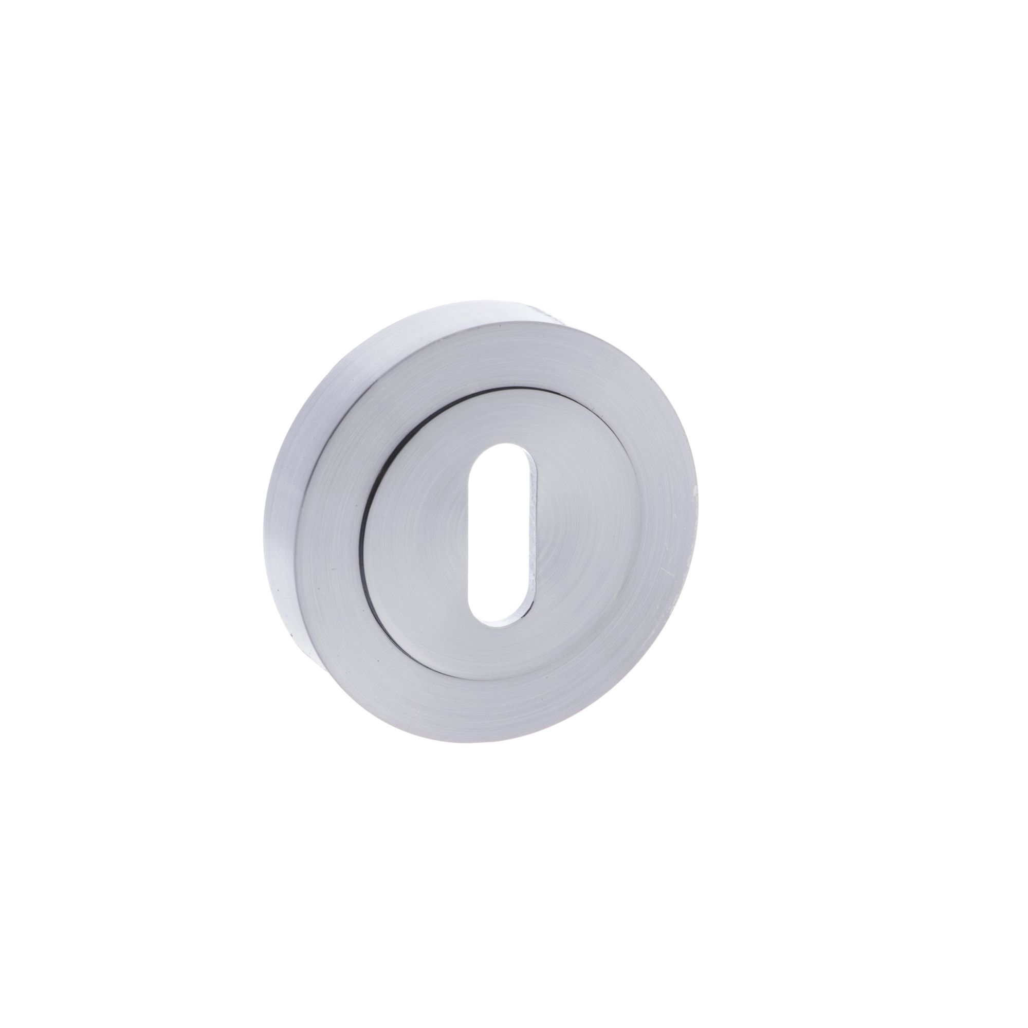 S2ESCKRSC STATUS Key Escutcheons on Round Rose - Satin Chrome