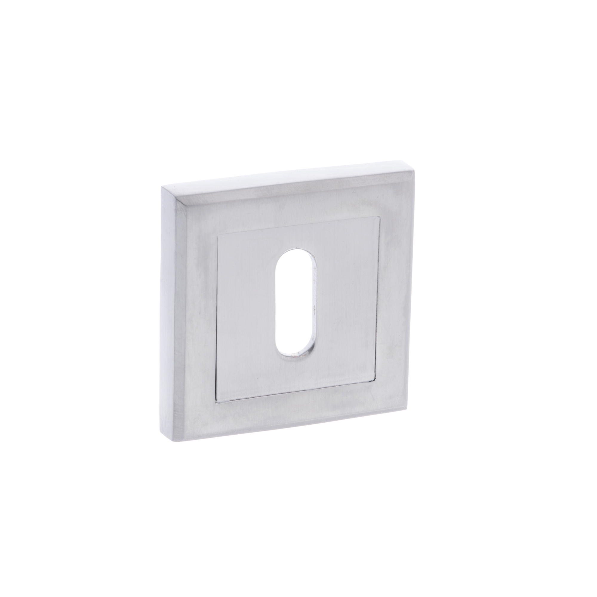 S2ESCKSSC STATUS Key Escutcheons on Square Rose - Satin Chrome