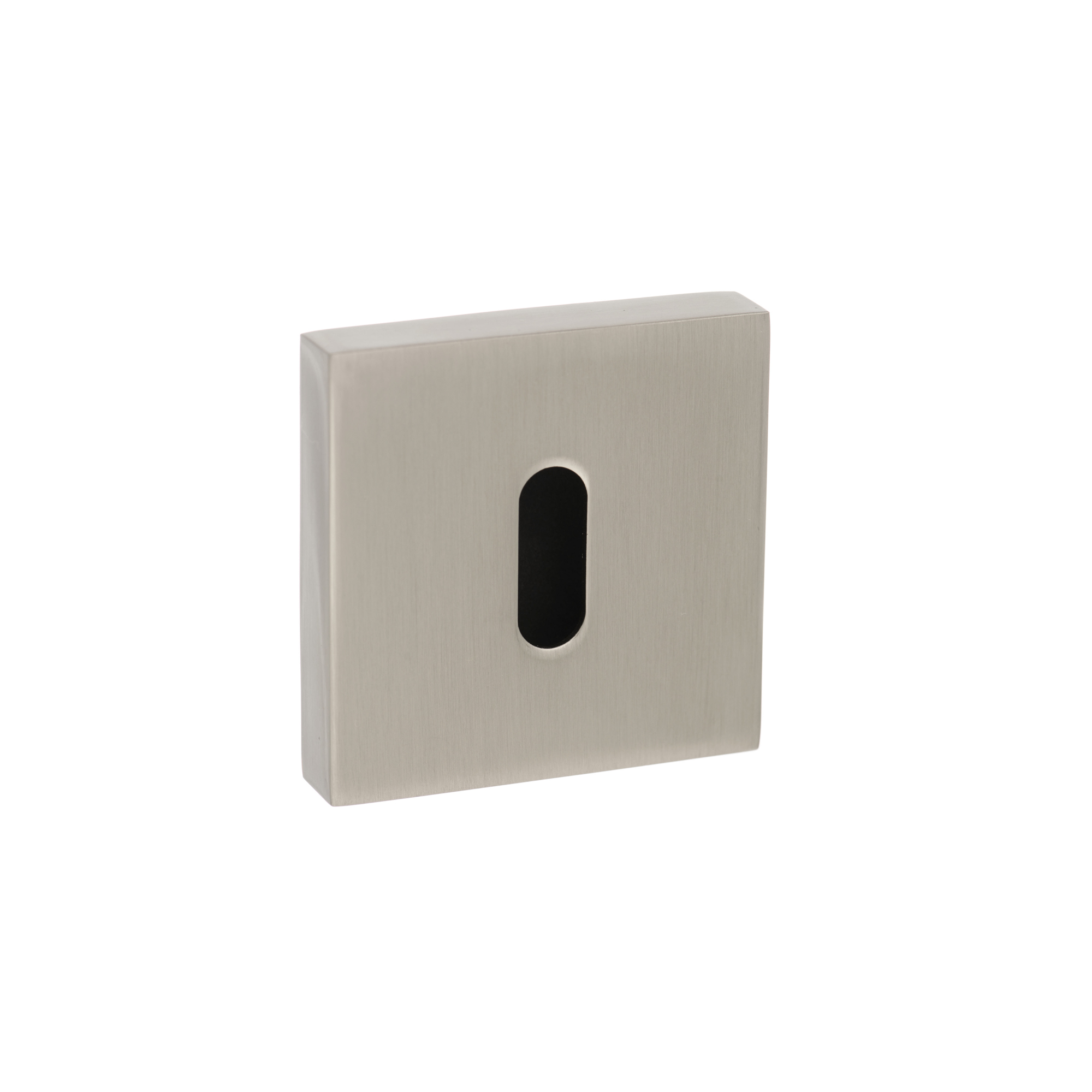 SPESCKSN Senza Pari Key Escutcheons on Flush Square Rose - Satin Nickel