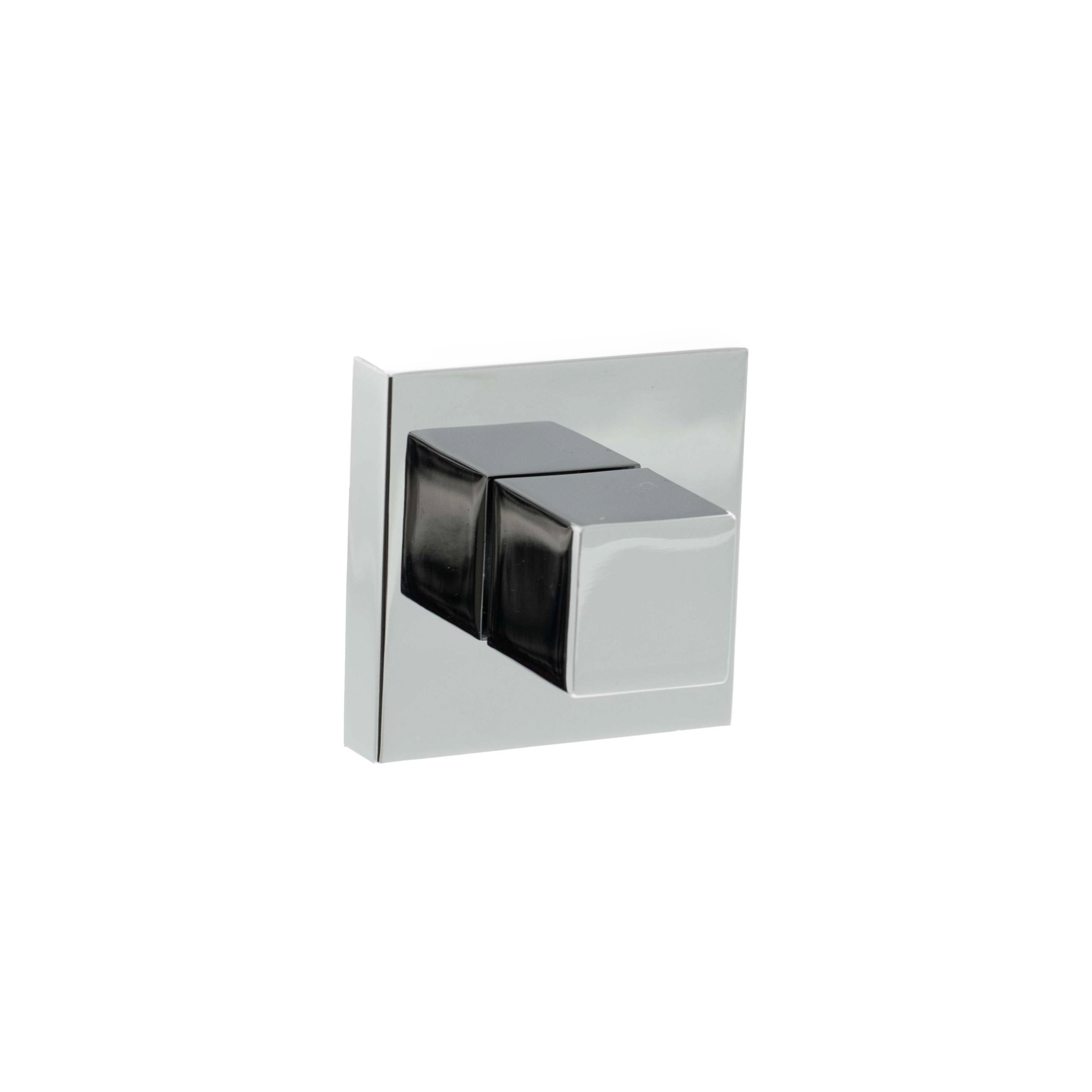 SPWCCP Senza Pari WC Turn and Release on Minimal Square Rose - Polished Chrome