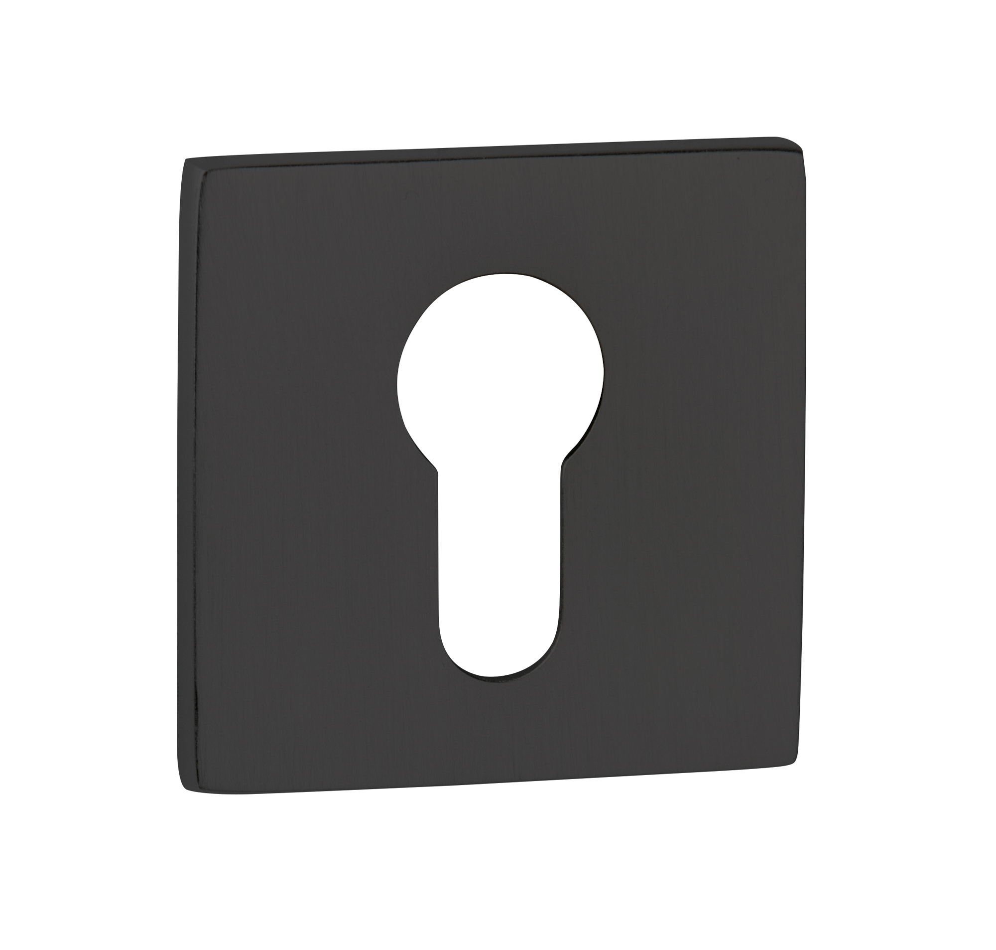 TESCES5SMB Tupai Rapido 5S Line Euro Escutcheons on 5mm Slimline Square Rose - Pearl Black