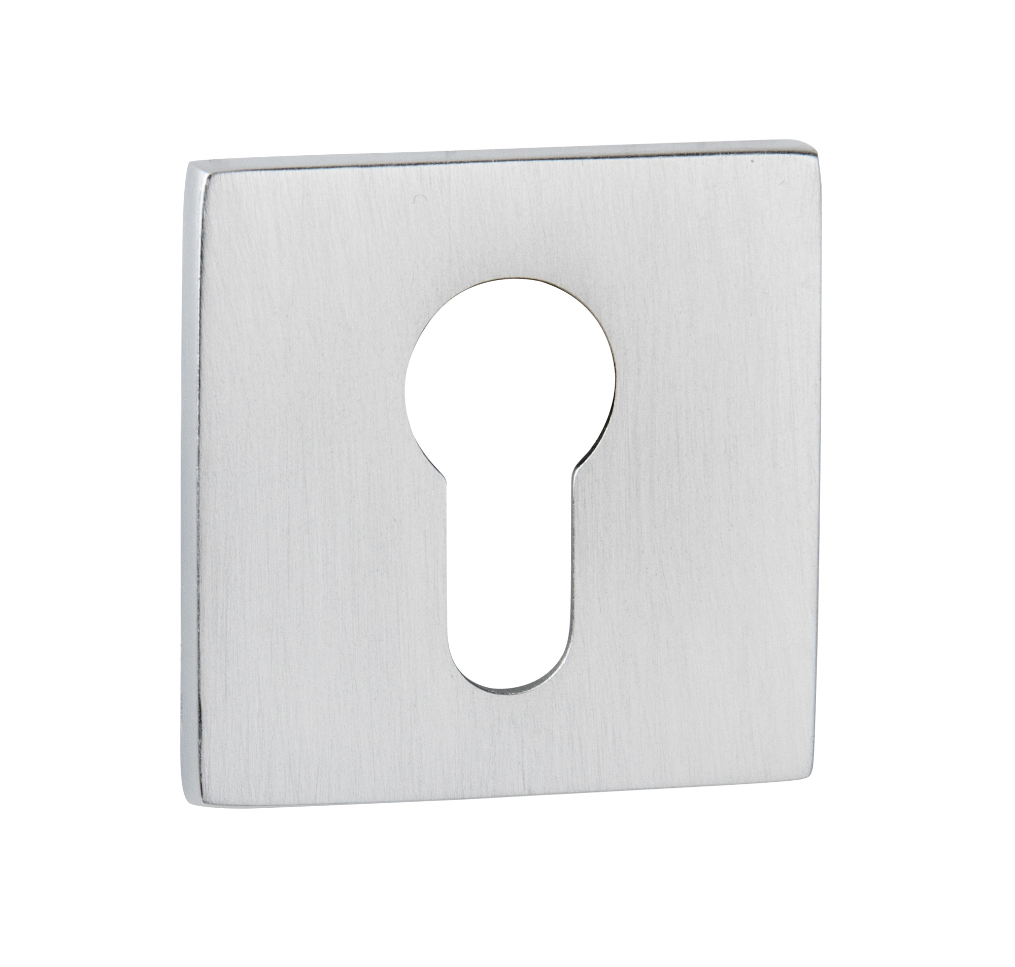 TESCES5SSC Tupai Rapido 5S Line Euro Escutcheons on 5mm Slimline Square Rose - Satin Chrome