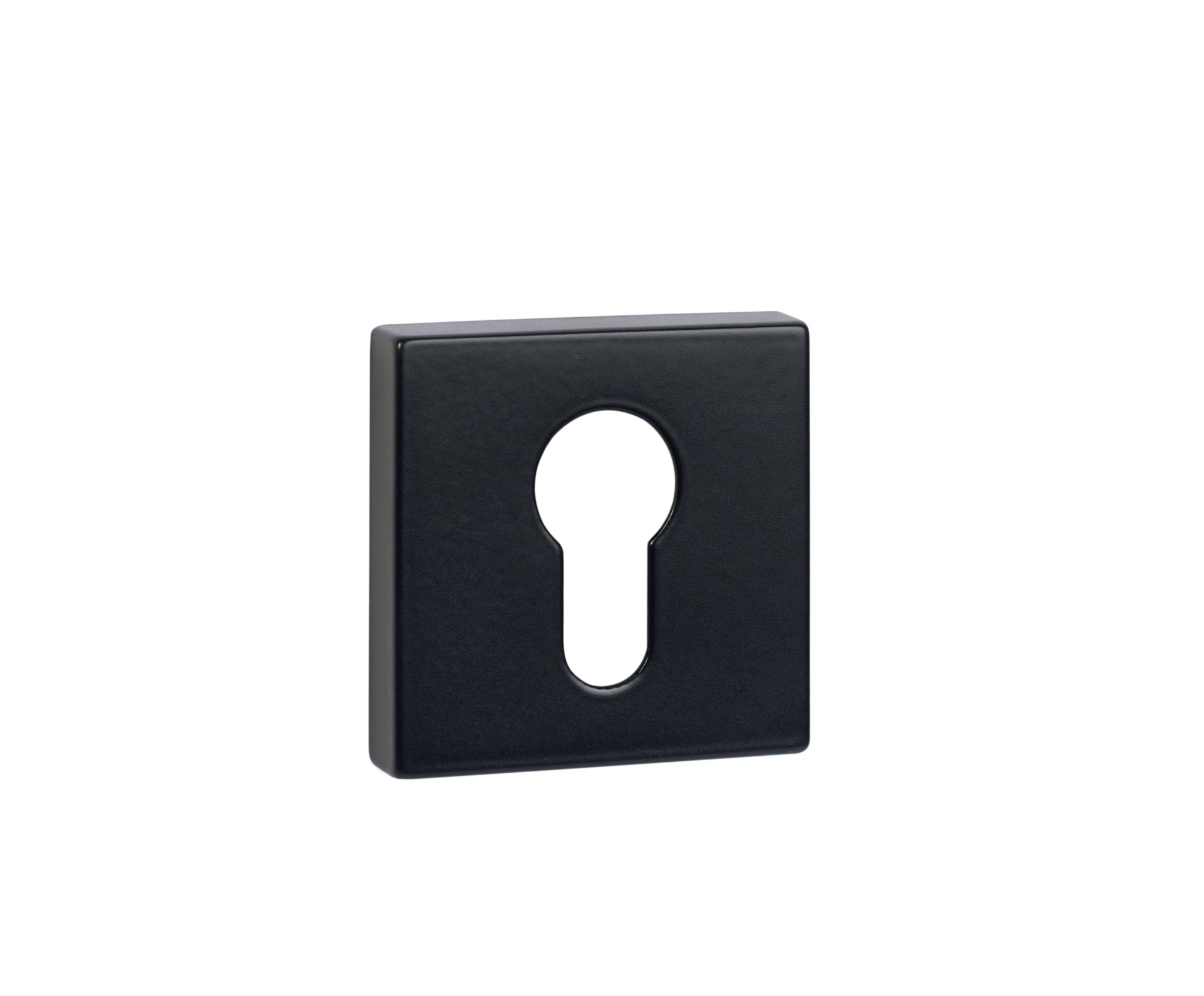 TESCESMB Tupai Rapido Curva/QuadraLine Euro Escutcheons on Square Rose - Pearl Black