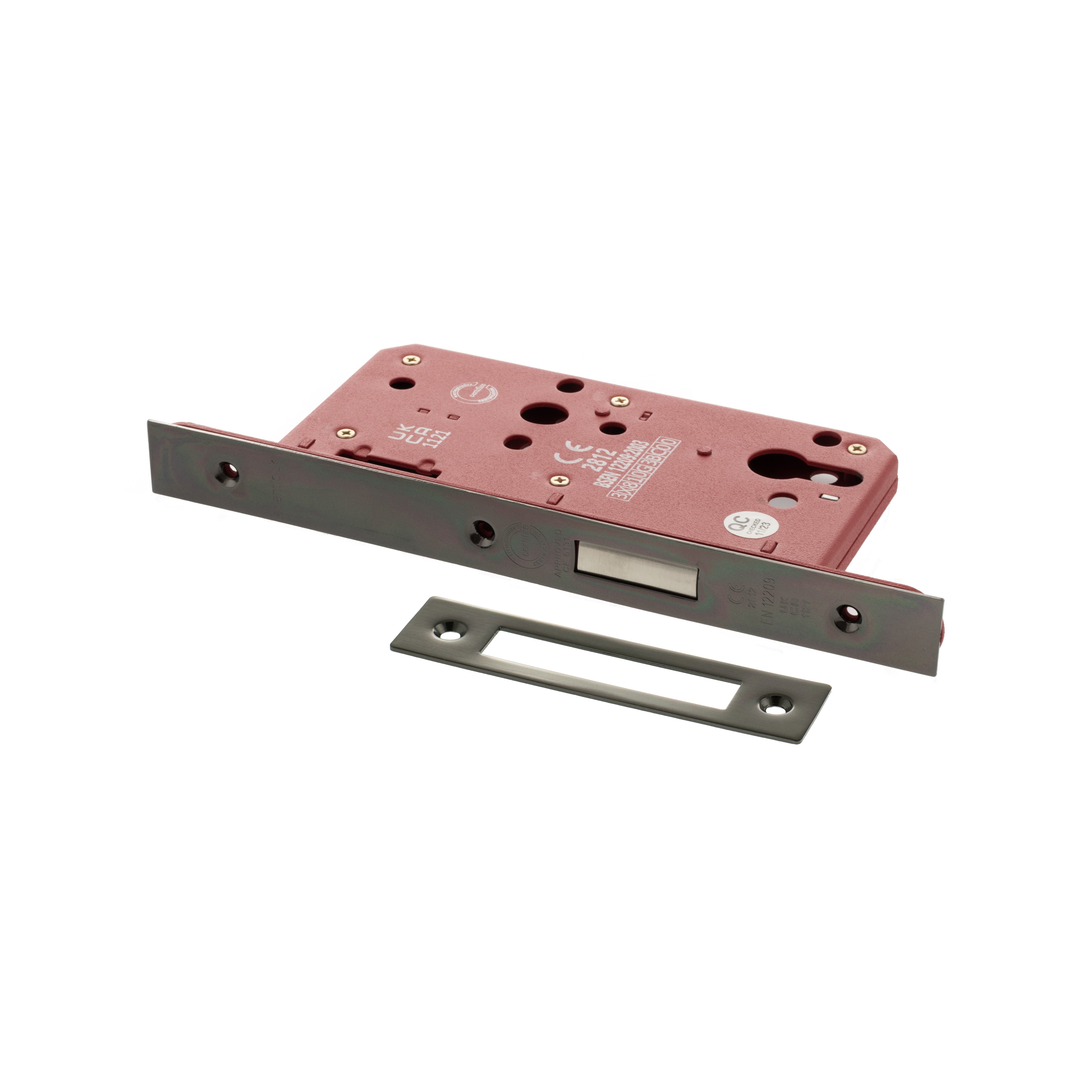 ALKDINED60BN Atlantic DIN Euro Profile Deadlock Double Throw 60mm backset - Black Nickel