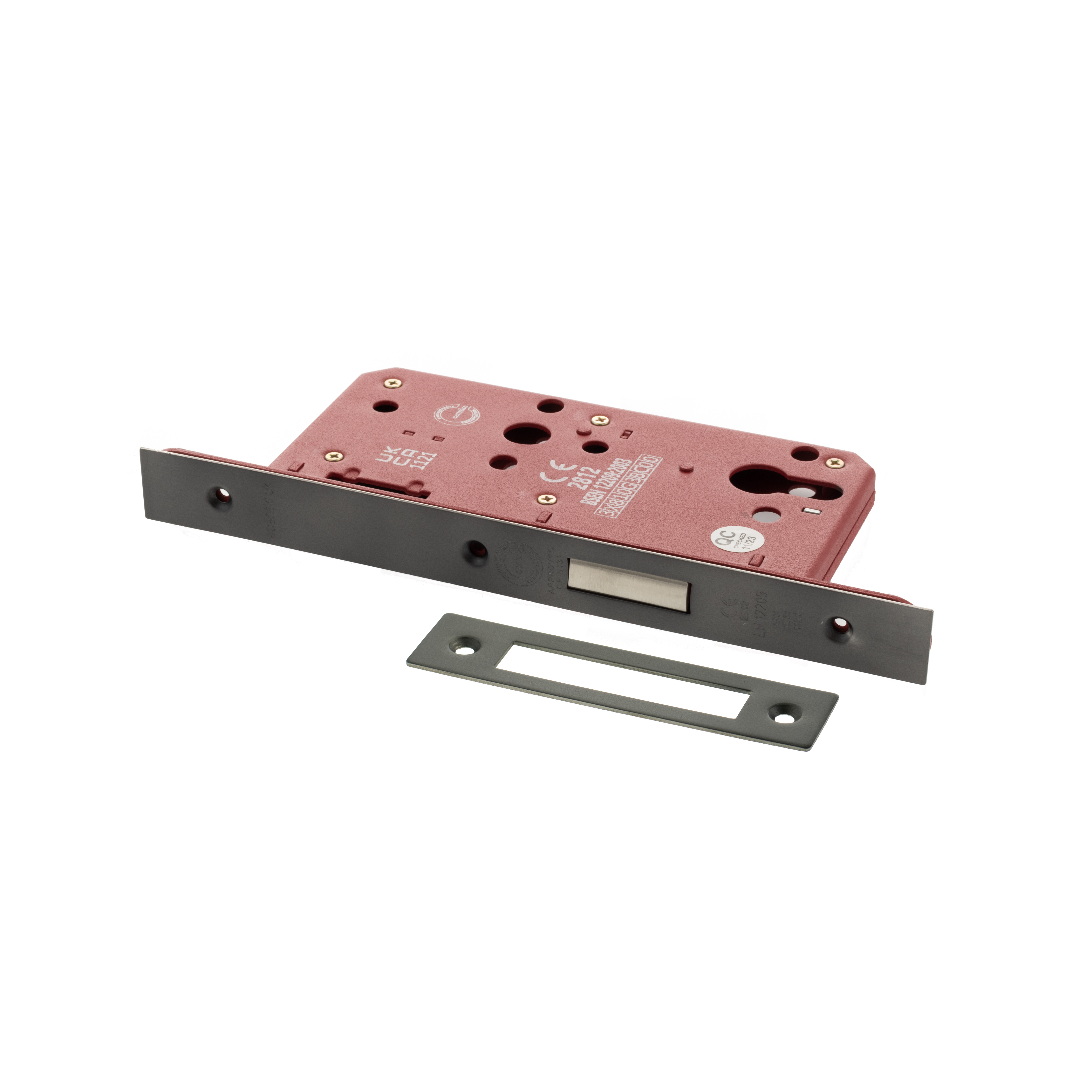 ALKDINED60MBN Atlantic DIN Euro Profile Deadlock Double Throw 60mm backset - Matt Gun Metal