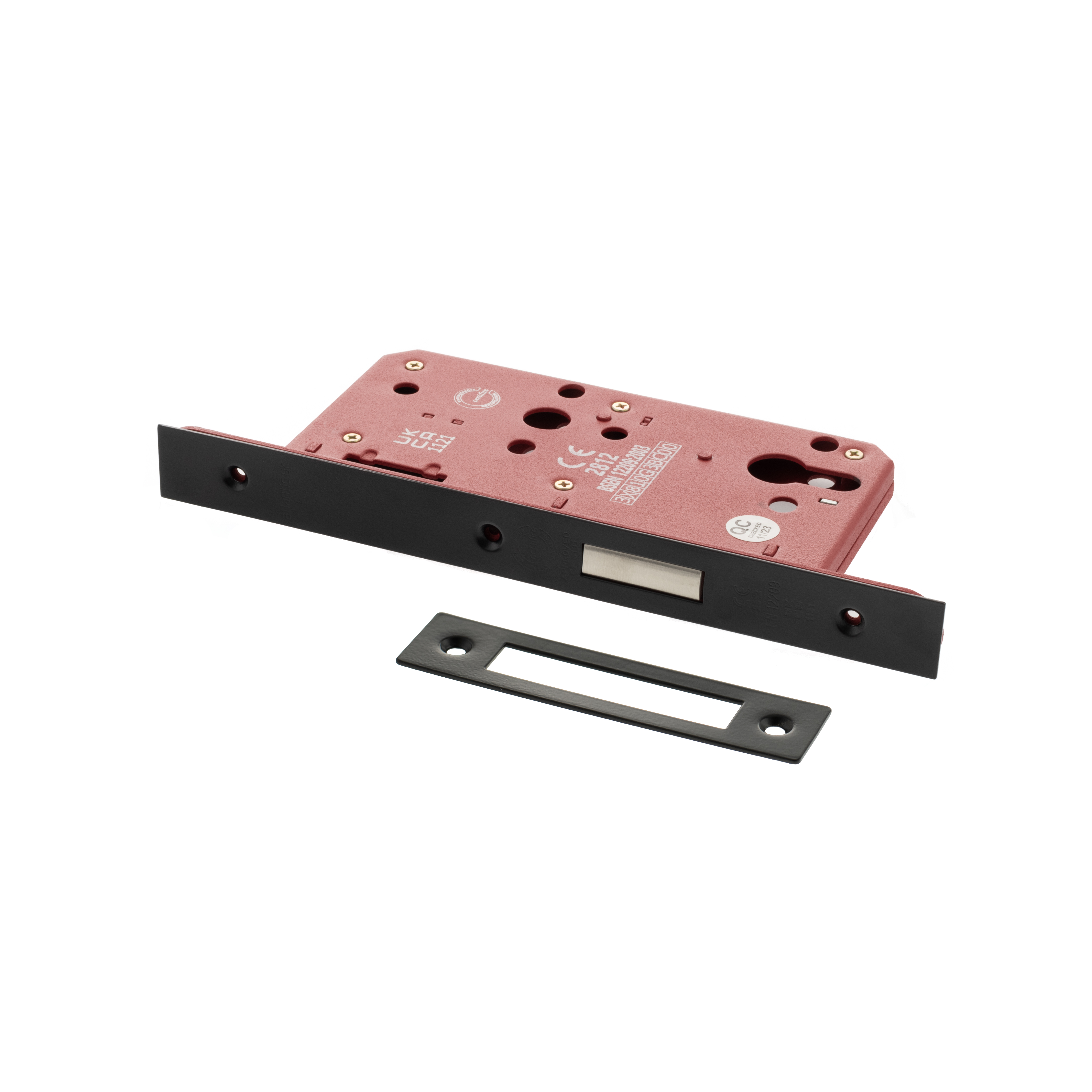ALKDINED60MB Atlantic DIN Euro Profile Deadlock Double Throw 60mm backset - Matt Black