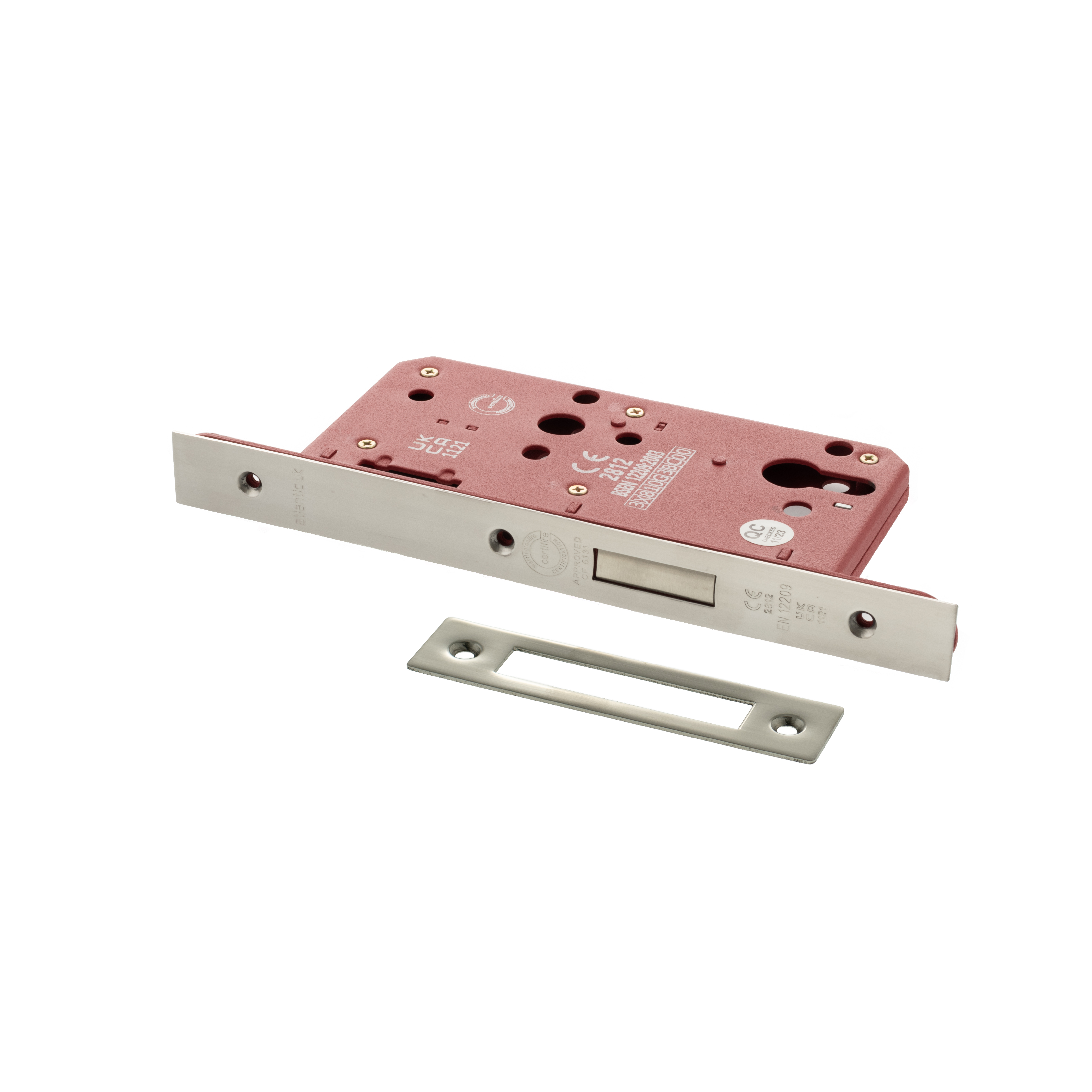ALKDINED60PC Atlantic DIN Euro Profile Deadlock Double Throw 60mm backset - Polished Chrome