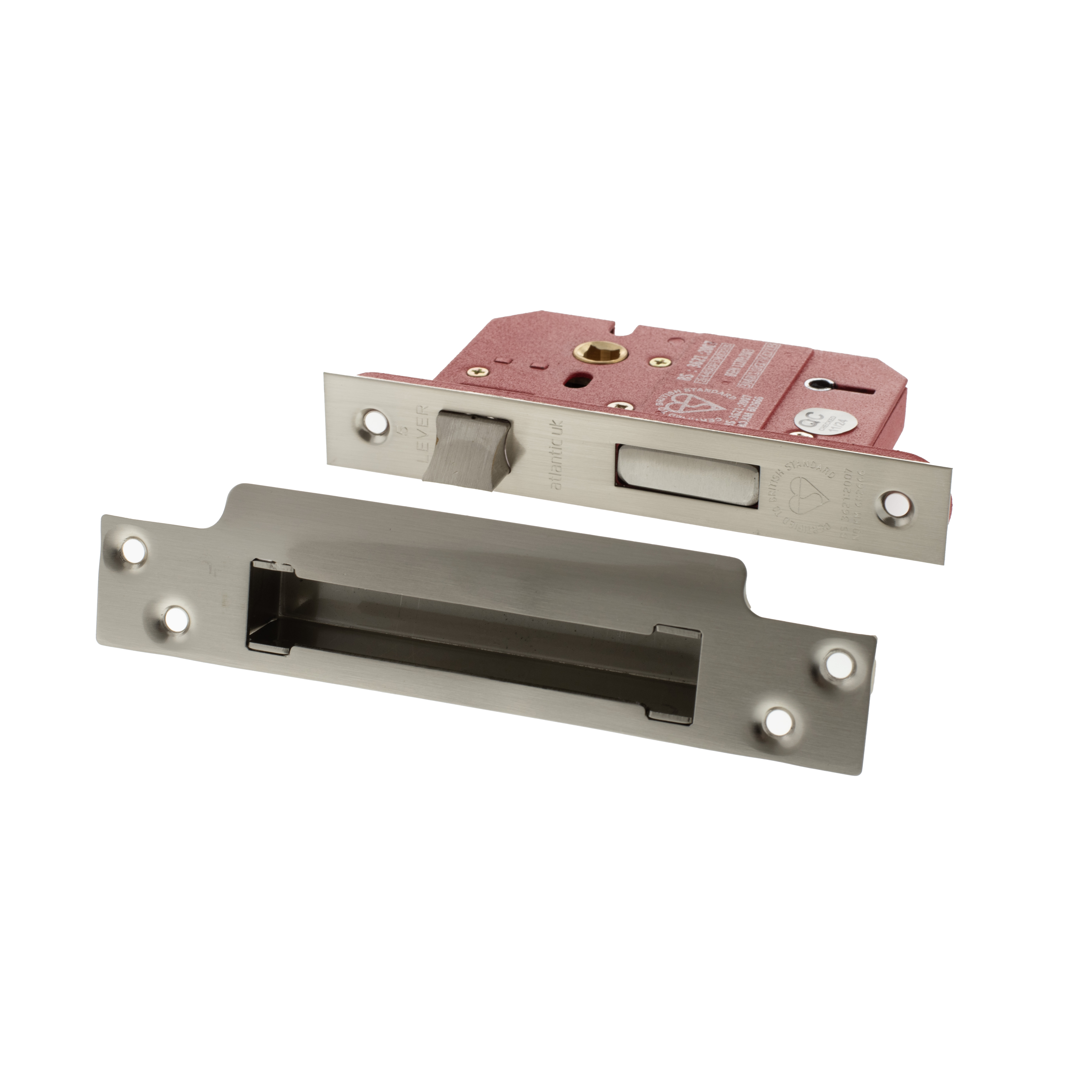 Atlantic 5 Lever Key Sashlock [BS] 2.5" - Satin Nickel