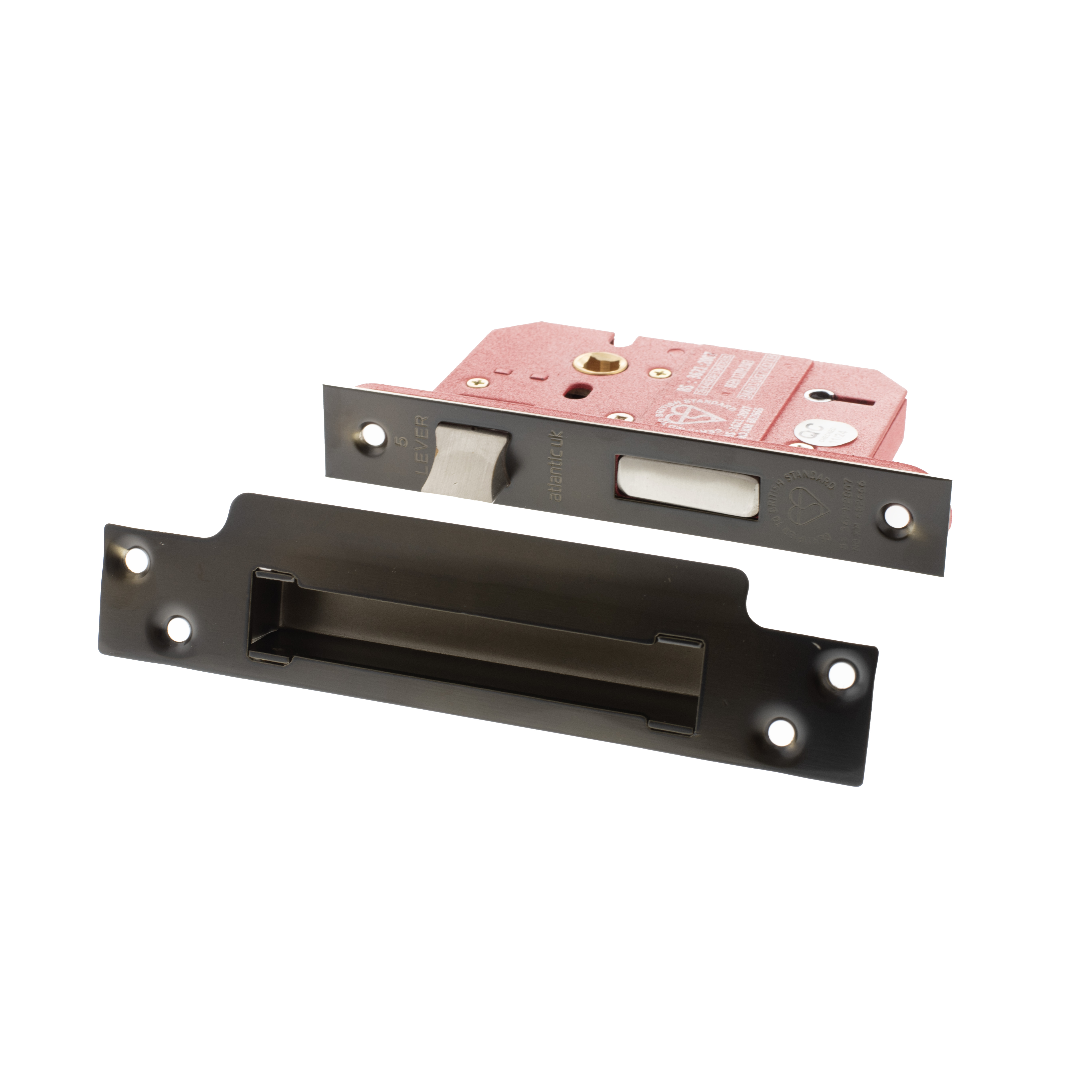 Atlantic 5 Lever Key Sashlock [BS] 2.5" - Urban Dark Bronze