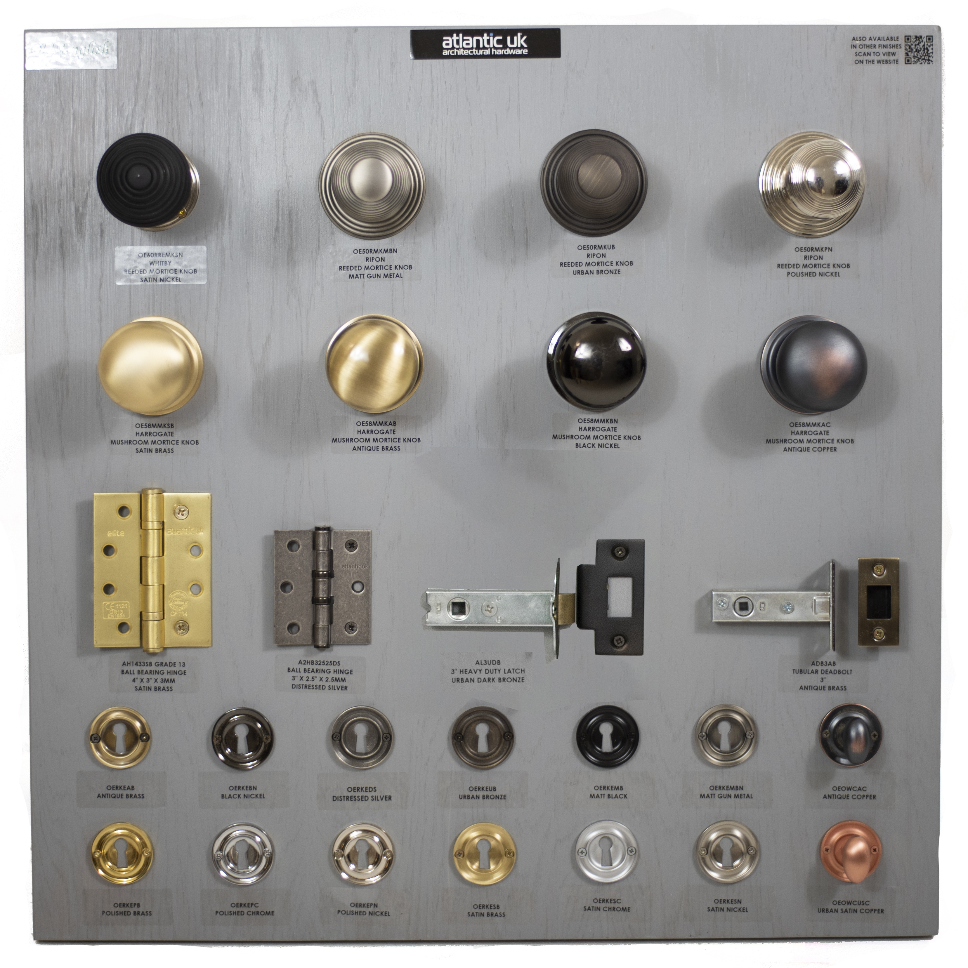 DBOEKNOB Old English Knob Display Board