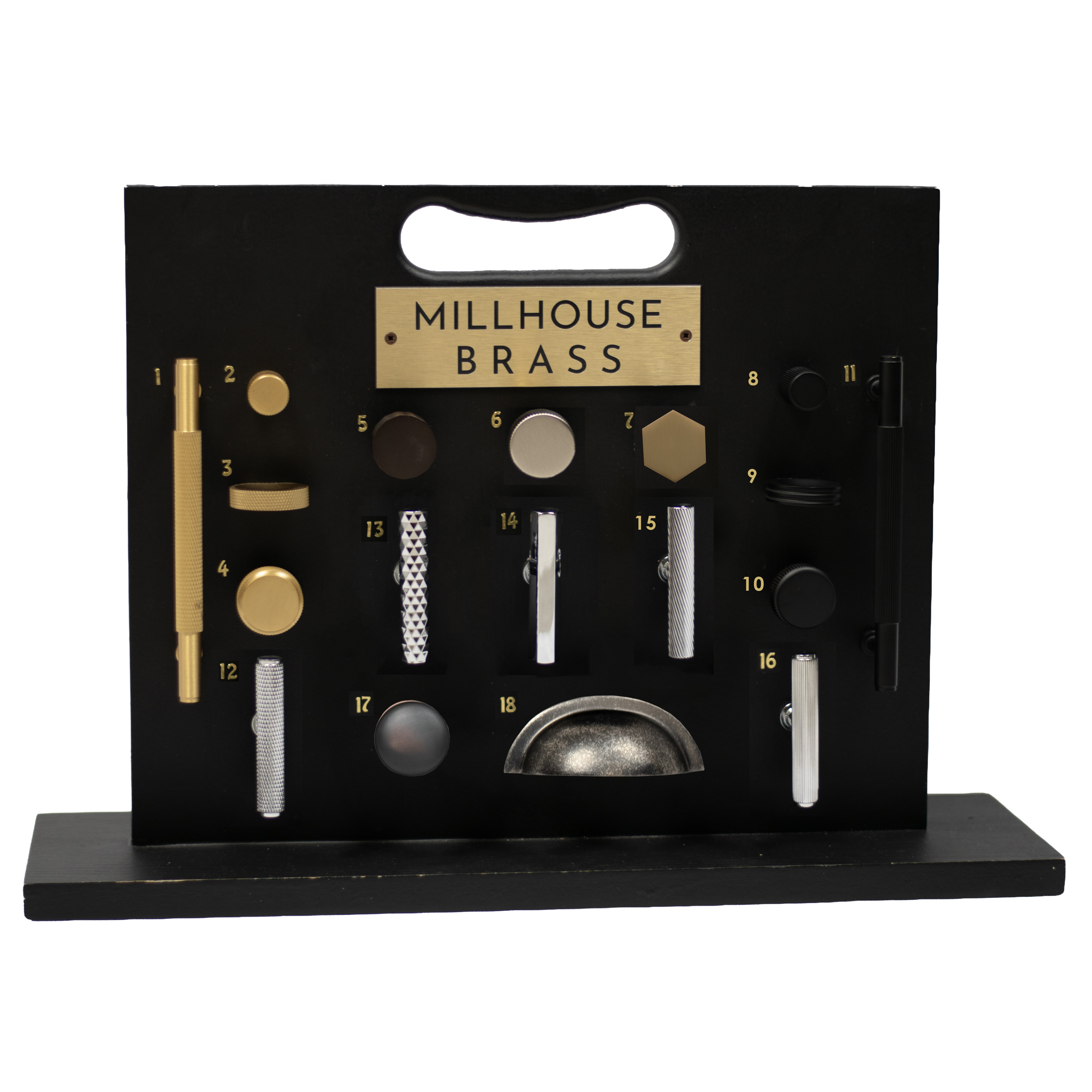 DSMHBCAB Millhouse Brass Desk Top Stand